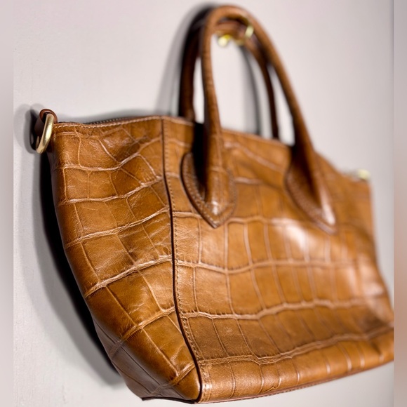 FOLEY & CORRINA Croc-Embossed Handbag - Picture 2 of 6